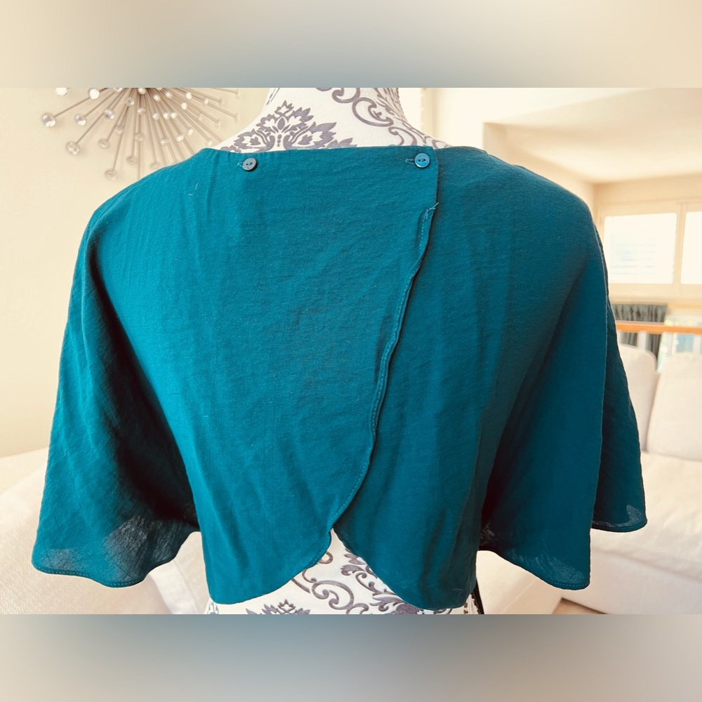 Zara Basic Collection Forest Green Open Back Jump… - image 3